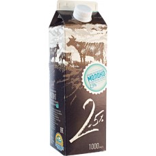 Купить Молоко пастеризованное ДЕРЕВЕНСКОЕ МОЛОЧКО 2,5% ГОСТ, без змж, 1000г, Россия, 1000 г в Ленте