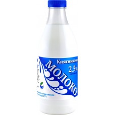 Молоко пастеризованное КНЯГИНИНО 2,5%, без змж, 930г, Россия, 930 г