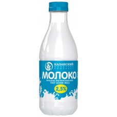 Молоко пастеризованное МОЛОЧНАЯ РЕЧКА 2,5%, без змж, 930г, Россия, 930 г