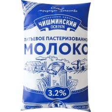 Молоко пастеризованное МЗ ЧИМШИНСКИЙ 3,2%, без змж, 800мл, Россия, 800 мл