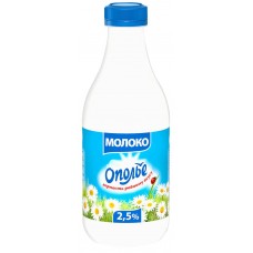 Молоко пастеризованное ОПОЛЬЕ 2,5%, без змж, 930мл, Россия, 930 г