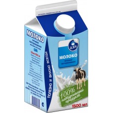 Молоко пастеризованное ВОЛЖАНОЧКА 2,5%, без змж, 1500г, Россия, 1500 г