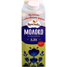 Купить Молоко пастеризованное ЯРОСЛАВА 3,2%, без змж, 930г, Россия, 930 г в Ленте