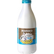 Молоко ТОЧНО МОЛОЧНО питьевое паст 2,5% пэт/бут без змж, Россия, 930 мл
