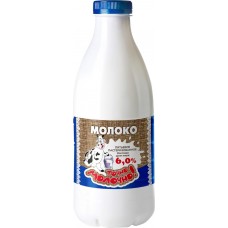 Молоко ТОЧНО МОЛОЧНО питьевое паст 6,0% пэт/бут без змж, Россия, 930 мл