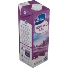 Молоко ультрапастеризованное VALIO UHT 2,5%, без змж, 1000г, Россия, 1000 г
