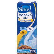 Молоко ультрапастеризованное VALIO UHT безлактозное 1,5%, без змж, 1000мл, Финляндия, 1000 мл