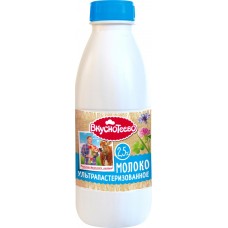 Купить Молоко ультрапастеризованное ВКУСНОТЕЕВО 2,5%, без змж, 900г, Россия, 900 г в Ленте