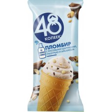 Мороженое 48 КОПЕЕК Кранчи без змж, вафельный стаканчик, 160мл, Россия, 160 мл