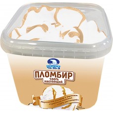 Мороженое ЧЕЛНЫ ХОЛОД 100% настоящий пломбир с вареным сгущенным молоком, без змж, ведро, 500г, Россия, 500 г