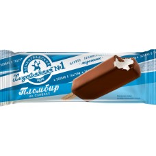 Купить Мороженое ХЛАДОКОМБИНАТ №1 эскимо пломбир в шоколадной глазури без змж, Беларусь, 75 г в Ленте