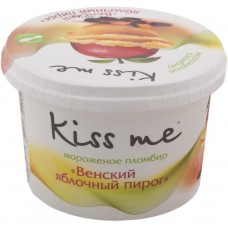 Мороженое KISS ME Венский яблочный пирог, без змж, бумажный стаканчик, 125г, Россия, 125 г