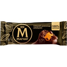 Мороженое МАГНАТ Горький шоколад и апельсин, без змж, эскимо, 73г, Россия, 73 г