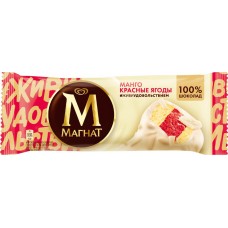 Мороженое МАГНАТ Манго, красные ягоды, без змж, эскимо, 74г, Россия, 74 г