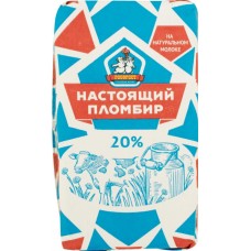 Мороженое РОСФРОСТ Настоящий Пломбир ванильный, без змж, сэндвич, 80г, Россия, 80 г