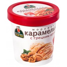 Мороженое САМ-ПО карамельное с грецким орехом без змж, Россия, 250 г