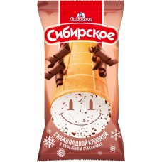 Мороженое СИБХОЛОД Сибирское ванильное с шоколадной крошкой, с змж, вафельный стаканчик, 70г, Россия, 70 г