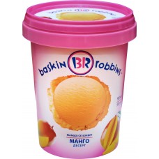 Мороженое сорбет BASKIN ROBBINS Манго, без змж, ведро, 500мл, Россия, 500 мл