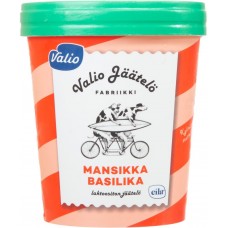 Мороженое VALIO Клубника и базилик сливочное без лактозы, 9%, без змж, 480мл, Финляндия, 480 мл