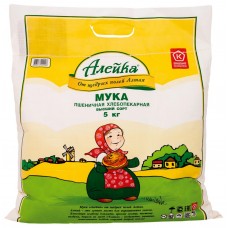 Купить Мука пшеничная АЛЕЙКА хлебопекарная высший сорт, 5кг, Россия, 5 кг в Ленте