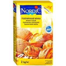 Мука пшеничная NORDIC высший сорт, 2кг, Финляндия, 2 кг