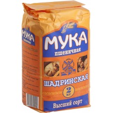 Купить Мука пшеничная ШАДРИНСКАЯ хлебопекарная высший сорт, 1кг, Россия, 1 кг в Ленте
