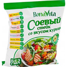 Мясо соевое BONA VITA Куриный стейк, 80г, Россия, 80 г