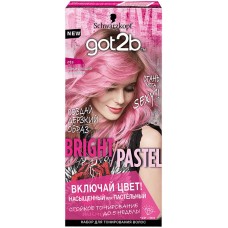 Набор для тонирования волос GOT2B Bright/pastel 093 Шокирующий розовый, 80мл, Словения, 80 мл
