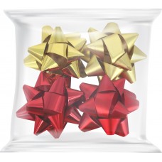 Набор для упаковки подарков Бант-звезда 4,5см полипропилен, 4шт, Китай