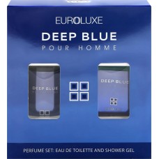 Набор EUROLUXE Т/вода Deep Blue 100мл+Парф. гель д/д 150мл, Россия