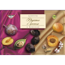 Набор конфет КВАРТЕТ фрукты с орехом в глазури, Россия, 250 г
