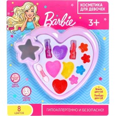 Набор косметики для девочек МИЛАЯ ЛЕДИ Barbie блеск для губ и помады Арт. 295960/296616, Китай