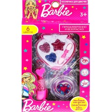 Набор косметики для девочек МИЛАЯ ЛЕДИ Barbie тени для век, помада, блеск, лак Арт. 296025/296896/296026, Китай