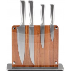 Набор ножей TALLER Bristol 5 пр.(4 ножа + подставка), нерж.сталь, акация TR-99047, Китай
