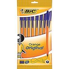 Набор шариковых ручек BIC Orange Original Fine синий Арт. 919228, 8шт, Франция