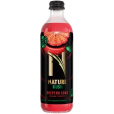Напиток безалкогольный ADRENALINE Nature Rush Энергия Сока Красный Грейпфрут ст/б, Россия, 0.33 L