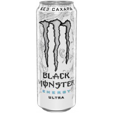 Напиток безалкогольный BLACK MONSTER Ultra сильногаз. ж/б, Россия, 0.449 L