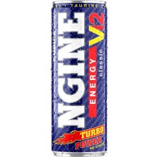 Напиток безалкогольный N-GINE Classic энергет. сильногаз. ж/б, Польша, 0.25 L