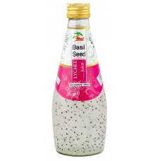 Напиток безалкогольный VINUT сокосодерж. Basil Seed Личи негаз. ст., Вьетнам, 0.29 L