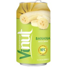 Напиток безалкогольный VINUT сокосодержащий Банан негаз. ж/б, Вьетнам, 0.33 L