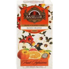 Напиток чайный BASILUR Фруктовое вдохновение красный апельсин микс чайный к/уп, Шри-Ланка, 25 пак
