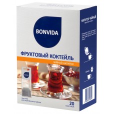 Купить Напиток чайный BONVIDA Фруктовый коктейль для заваривания в чайнике, 20пак, Россия, 20 пак в Ленте