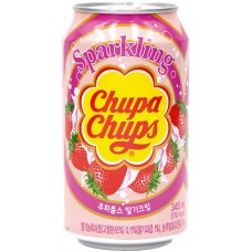 Напиток CHUPA CHUPS Клубничный крем газированный, 0.345л, Корея, 0.345 L