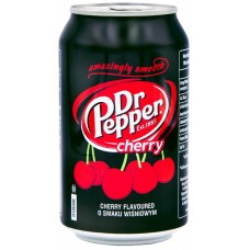 Напиток DR. PEPPER Cherry со вкусом вишни сильногазированный, 0.33л, Польша, 0.33 L