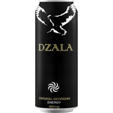 Напиток энергетический DZALA тонизирующий газированный, 0.45л, Грузия, 0.45 L