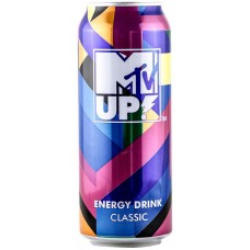 Напиток энергетический MTV UP Classic тонизирующий газированный, 0.45л, Россия, 0.45 L