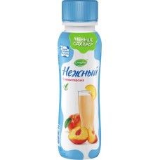 Купить Напиток йогуртный стерилизованный CAMPINA Нежный с соком персика 0,1%, без змж, 285г, Россия, 285 г в Ленте