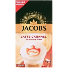 Напиток кофейный растворимый JACOBS Latte Caramel Аппетитная пенка, 8шт, Россия, 8 пак