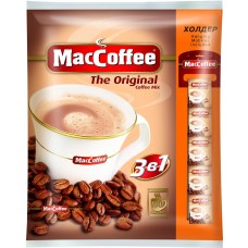Напиток кофейный растворимый MACCOFFEE 3в1, 100пак, Россия, 100 пак