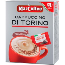 Напиток кофейный растворимый MACCOFFEE Cappuccino di Torino с шоколадной крошкой, 127,5г, Россия, 127,5 г